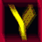 Animated contact sheet of yellow Y-shaped icon frames with varying internal details on black backgrounds within red borders.