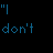 Pixelated text and two side-by-side character portraits on a black background with green and blue lettering.