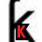 A static image with large black K-shaped symbols, red 'K' on left, blue 'ITS NOT', pink 'AN', and white text reading 'ANSWER IT'S A LETTER'.