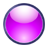 A circular icon with a gradient fill transitioning from white at the top to bright magenta at the bottom, bordered by a dark blue outline on a gray background.
