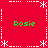 Red background with white dotted lines and star shapes forming a , four green "Rosie" texts at corners, static image with no visible animation changes