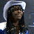 A 2x2 contact sheet of a Rick James-themed animated buddy icon featuring pixelated text and character imagery across three sampled frames.