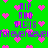Green background with pink pixelated hearts and purple text reading 'ALP AND ALEXIS forever' repeated in a pattern
