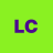 Green background with purple 'LC' letters in pixelated font, no additional elements or text.