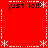 Red background with white dashed lines forming a , black text 'just lol!!' repeated four times, and white asterisk symbols at corners and intersections