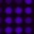 A grid of uniformly spaced, rounded square icons in varying shades of purple against a dark background.
