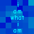 Pixelated blue background with vertical text repeating 'i am what i am' in light blue, arranged in two
