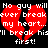 Red broken heart shape with white pixelated text on black background, repeated twice side-by-side.