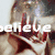 A person with short dark hair holds a large reflective sphere in front of their face, with text overlays changing between frames.