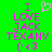 Green background with pink text reading "I LOVE JACK TEXANY (•_•)" and a pixelated heart symbol above the text.