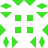 Green pixelated shapes arranged in a grid pattern on white background, including diamonds, triangles, squares, and arrows.