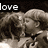 A grayscale animated sequence showing a person with long hair in multiple poses, accompanied by changing text fragments.