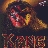 Pixelated image of a figure in red and gold attire with a dark background, featuring stylized text at the bottom.