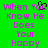 Green background with pink pixelated text reading 'When You Know He Does Your Happy' and a black cursor icon above the word 'You'.