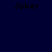 Four display the word 'Joker' in pixelated text against different solid backgrounds: dark blue, light gray, white, and medium gray