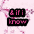 & if i know what love is its because of you <3 with pink text on a light pink floral background.