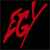 nine showing alternating red and black backgrounds with stylized red text and silver eye symbols, each displaying distinct visual states