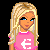 Pixel art contact sheet showing three frames of an animated fashion doll icon with pink text overlay reading "so wat ifi luv etnies... but dont know... how to skate".
