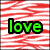 A static pixel art image with four distinct sections displaying text fragments over striped backgrounds.
