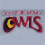 Pixelated icon with red stylized text 'CMS' and a black circular symbol containing a yellow crescent on a light gray background.