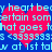 Two red hearts on blue background with light blue pixelated text and symbols, including repeated 's' characters and '<3333333' sequences.