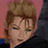 Pixelated image of a person with light brown hair against pink and dark background, next to cyan text on black.