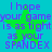 Green star overlaid on repeated purple text reading "I hope your game is as tight as your SPANDEX" on cyan background.