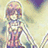 Pixelated anime-style character with short brown hair and glasses, wearing a striped shirt, standing against a light background with text 'kairi' on a yellow