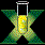 Animated sequence showing a yellow liquid flowing through glass tubes into various shapes including X-patterns, rings, and globes with green landmasses on blue water.