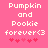 Pixelated text on pink background with heart symbols, showing two side-by-side variations of the same design.