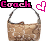 Two side-by-side pixelated images of a brown Coach handbag with 'Coach' text above each, one featuring a pink heart outline and the other a lighter pink version.