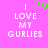 Pixelated text on pink background with green heart symbol replacing 'love' letter, showing two identical static frames.