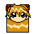 Pixel art character heads in a on gray background, each with distinct hair colors and styles including brown, purple, blue, yellow, red, black, white, orange, and green