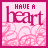 pink and white with text variations 'HAVE A heart' and 'HUG A llama', each featuring a patterned background