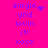 A bright pink background displays blue pixelated text reading "single and lovin it! xoxo" with a small heart symbol next to the first word.