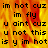 A static image with a fiery orange-yellow background displaying black pixelated text in multiple