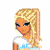 Pixelated cartoon character with blonde hair and blue jeans standing next to text reading "Sweet N Single" in blue letters.