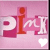 A 50x50 pixel animated buddy icon featuring the text "PINK" in stylized letters with a heart symbol that changes color between frames, set against a pink background.