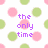 Pixelated image with pink and green polka dots on white background, purple text reading "the only time is when we laugh too hard <3" and "my best friends cry".