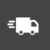 Pixelated gray truck icon with two wheels, a rectangular body, and a side window, set against a dark gray background.
