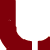 Animated contact sheet showing 11 frames of a red U-shaped logo with white interior, transitioning through various states including text overlays and partial transparency on a beige background.