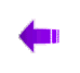 Purple arrow icons in various orientations and sizes displayed in a with some arrows having striped tails