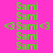 Green text 'Sami' and '<3 Sami <3' repeated on a bright pink background in a pattern