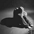 A grayscale animated icon shows a figure in a dynamic pose with changing text above, transitioning from 'Nobody' to 'knows what I go through..'