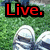 Four- with red text overlays: Live. on green grass, Laugh over shoes and pavement, Love on a stone carving, and an empty