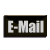 Six pixelated email envelope icons arranged in two on a gray background, with varying colors and text elements