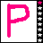 Animated contact sheet showing a 4x3 grid of frames with pink text "PIMPETTE" and three character animation sequences at the bottom, featuring a blonde girl in various poses.