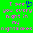 Green background with pink pixelated text reading "I see you every night in my nightmares" and a blue heart symbol replacing the word 'see' on the left side.