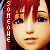 Pixelated anime-style character with red hair and blue eyes, multiple text overlays including "SEARCHING FOR" and "TO WAIT IS SO", static expression.