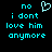 Pixelated cyan text on black background with a heart symbol above the text, displayed in two identical side-by-side